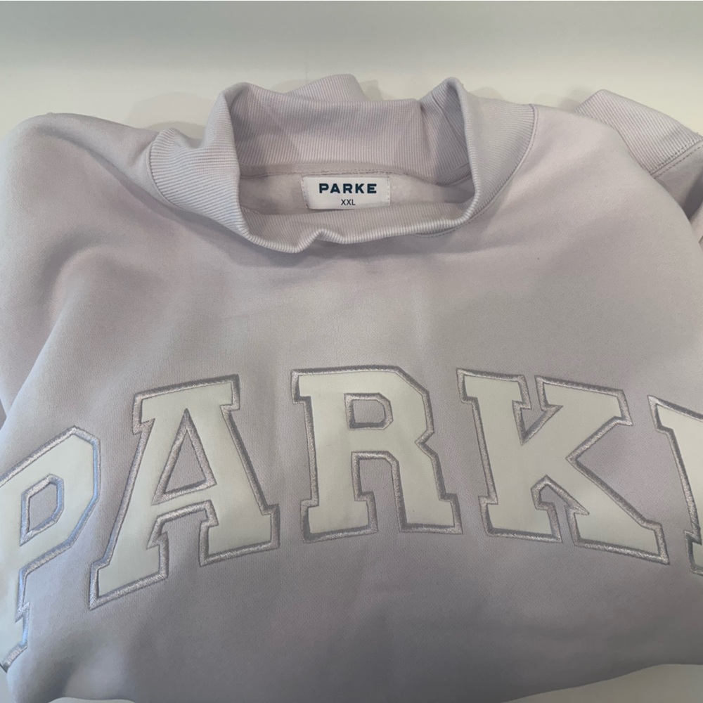 Lilac + White Parke Sweatshirt / XXL